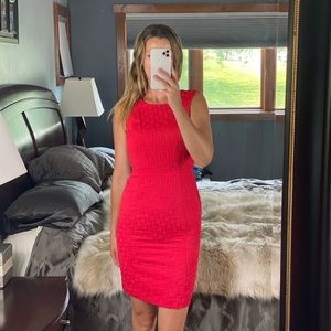 Banana Republic Red Sheath Sleeveless Dress, Size 0